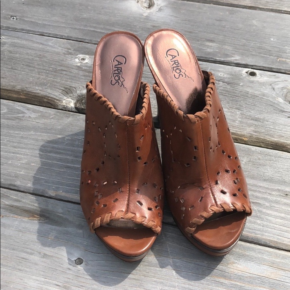 Brown leather sandals